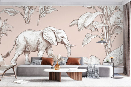 Sepia illustratie in vintage stijl