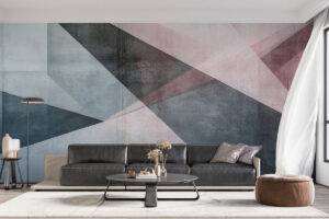 Kunstzinnig design met gelaagde vormen