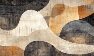 Abstract behang met verweerde lagen in aardetinten