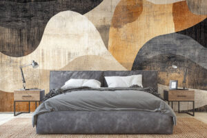 Natuurlijke vormen in okerkleuren