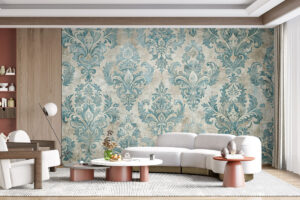 Klassiek motief met turquoise details