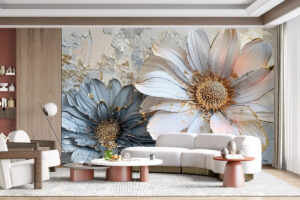 Gouden bladaccenten in moderne stijl