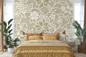 Delicaat textielpatroon met zachte romantische sfeer