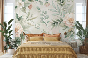 Zachte bloemenprint met elegante uitstraling