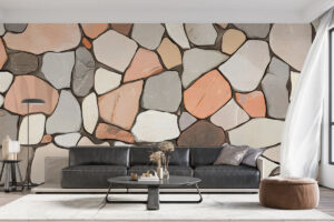 Authentiek ontwerp met aardse kleuren en textuur