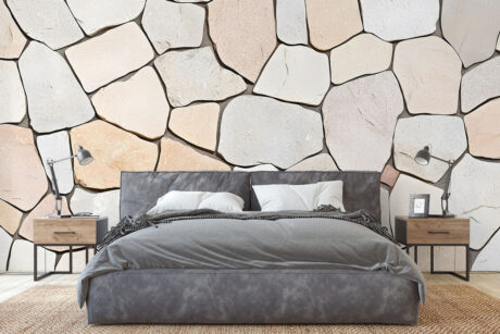 Natuursteen textuur in rustieke stijl