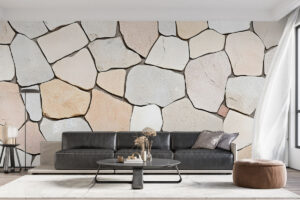 Realistisch vloereffect met warme tonen