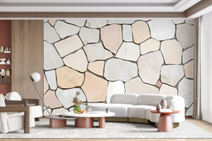 Authentieke flagstone textuur in zachte tinten