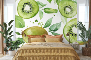 Speels ontwerp met tropische bladeren