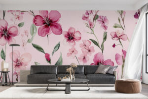 Oosterse bloemenprint met subtiele uitstraling