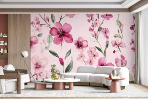 Verfijnd Japans bloemenontwerp in romantische sfeer