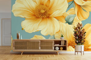 Zomerse compositie met tropische flair