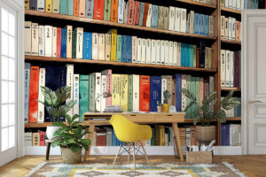 Authentieke wandprint met academische uitstraling