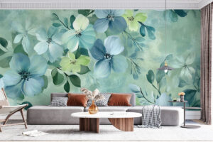 Dromerig bloemendessin met lichte achtergrond