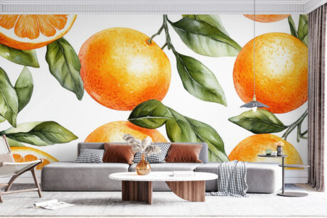 Aquarelillustratie van botanische takken