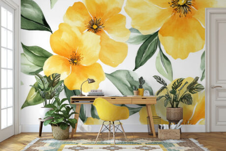 Romantisch aquareldessin in zachte tinten