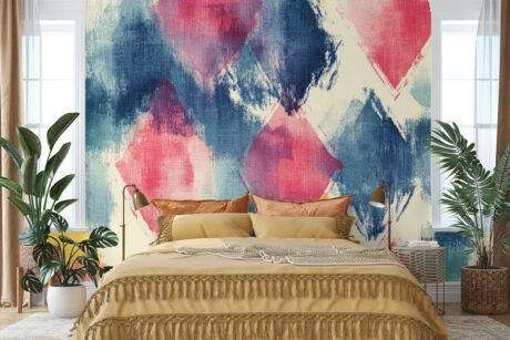 Abstract ikatpatroon in moderne stijl