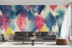 Artistiek ontwerp met warme tinten en moderne flair