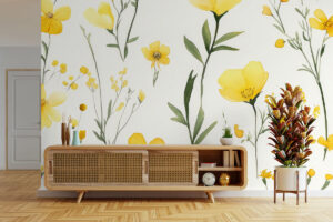 Natuurlijk dessin met groene bladeren en lichtheid