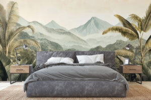 Tropisch tafereel met gelaagde diepte