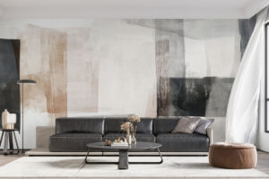 Terracotta penseelstreekpatroon