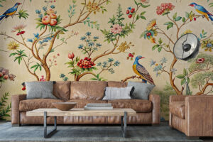 Paradijselijke tuin in kleur