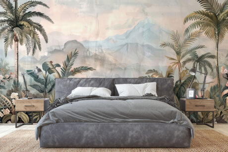 Bergen in zacht olijfgroen