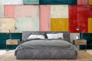 Geometrische vormen in heldere kleuren