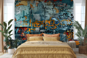 Urban street art collage