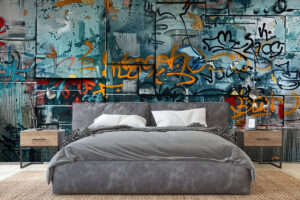 Expressieve stadskunst in lagen