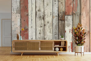 Verweerde textuur in rozenhout