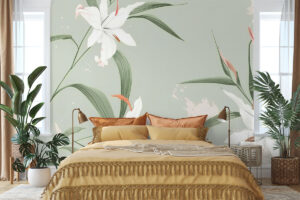 Botanisch ontwerp met zachte tinten