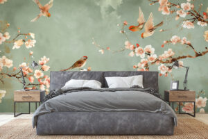 Delicate bloesemtakken in kleur