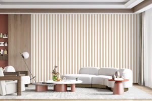 Neutrale strepen voor rustige sfeer