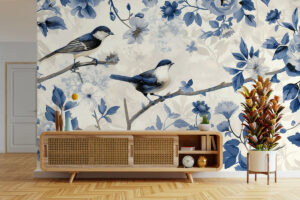 Subtiel dessin met zachte kleuren