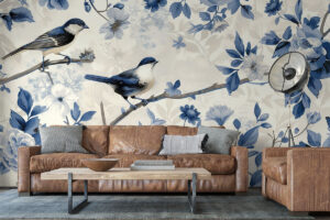 Subtiele bloesemtakken op ivoor