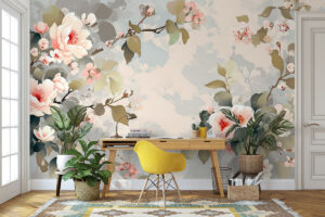 Zachte verfvlekken met textuur