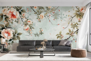 Bloemenprint met zachte pasteltinten