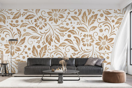 Decoratieve bloemen op witte achtergrond