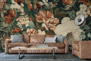 Rijke wandprint met Victoriaanse uitstraling