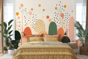 Natuurlijke print met rustgevende vormen