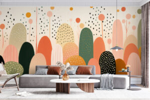 Minimalistisch dessin met golvende lijnen