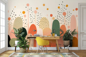 Zachte perzik en koraalstructuren