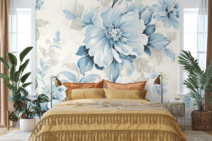 Zachte tinten in klassieke bloementekening