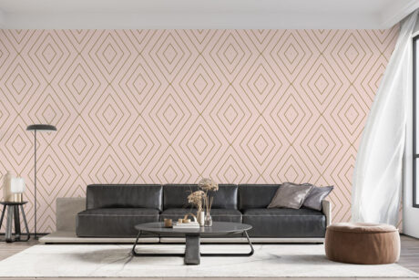 Geometrische vormen op zachte achtergrond