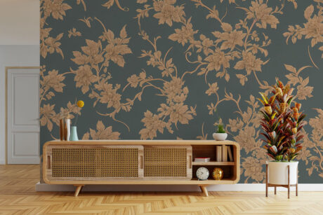 Barokke print op fluweel achtergrond