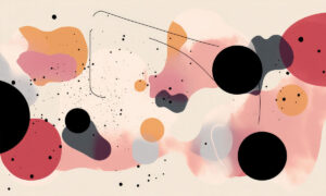 Abstract fotobehang met inktpatroon