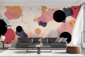 Abstracte wanddecoratie met balans