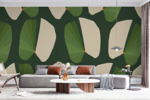 grafisch patroon met zachte kleuren