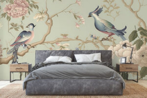 Rijke botanische print met elegantie.